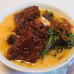 太田なわのれん - 溶き玉子とあわせて頂きます