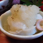 太田なわのれん - 飯蛸と芋茎の霙和え