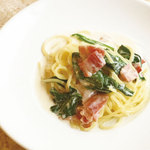 ■ Spinach and bacon cream