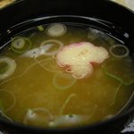 Musashinoan - 「ロースカツ御膳」の味噌汁　アップ写真