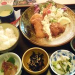 庵ぐら - ミックスフライランチ