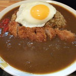 味工房 きくや - カツカレー大盛り（アップ）