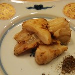 鮨 ほしやま - 焼物　ミル貝ひも　※子持ち針烏賊の代替料理