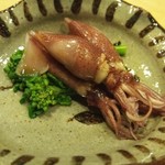 鮨 ほしやま - 先付　蛍烏賊と菜の花のおひたし