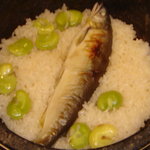 古高山荘　峴山亭 - 鮎ご飯