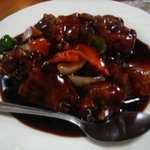 中国料理の鉄人 - 酢豚の黒酢風…880円（2010年9月）