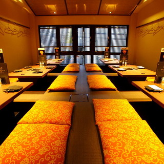 A sunken kotatsu seat that can accommodate banquets for up to 50 people!