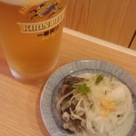 生ビール＋かつおたたき