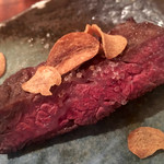 よろにく - 2016/6_ハラミ塩ニンニクチップ乗せ