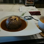 ステーキハウス 听 - ポンド名物 キーマカレー　オニオンスープ付！　1280円