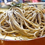 Sembonsoba - うどんは時間がかかるため断念
                      肉蓋そばは売り切れ
                      むぅ…。
                      ざる大とスルメの天ぷらそばでどうだ！