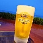 シーアイガ海月 - 日が落ちていく中のビールは最高です！