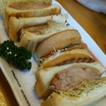 コメダ珈琲店 - あみ焼きチキンホットサンド