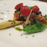 クラリタ ダ マリッティマ - 江の島産石鯛の高燥網焼き フレッシュトマトのケッカソース