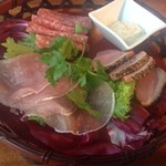 卯乃家 西新宿野村ビル店 - 16 6月：生ハム他３種。