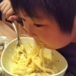 生パスタバカの店　銀座パストディオ - お子様も大好物、カルボナーラ