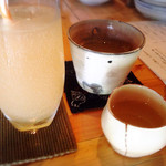 蕎房 猪口屋 - 自家製ジンジャエールとゆず酒