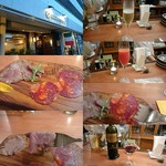 Ristorante Martello - 泡、ミモザ、馬肉のハムと、イベリコサラミ、赤ワイン。