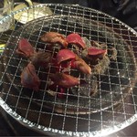 Yakiniku Tabehoudai Deaino Kakera - ずり  です。コリコリして味もしっかり。美味しかった