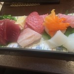 よねさん - ＜2016年7月1日再訪＞刺身盛り合わせ