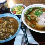 岩久 - カレー・ラーメン定食940円