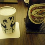 日本料理 晴山 - ビールグラスが良いですな。