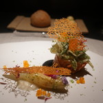 Restaurant L'Equateur - 水蛸、細切りホワイトアスパラとハーブ和え