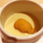 鮨 竜介 - 2016.6.  紫海胆と毛蟹の茶碗蒸し