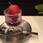 山崎 - デザートは、ワイン用のブドウで作るシャ-ベット
