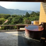 大仁ホテル - 部屋の露天風呂