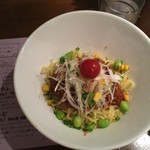 麺処はるにれ - 2016年6月 ひやたん 麺をもう少し加水低くしてほしい