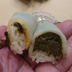 初音鮨 - 千葉大原産黒アワビ、肝のせ