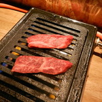 立喰い焼肉　おやびん - 友三角焼きま～す♪