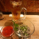 立喰い焼肉　おやびん - 鮮度抜群のセンマイはオススメの一品ですよ♪