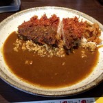 CoCo壱番屋 - 手仕込みとんかつカレー（９０５円）＋２辛（４２円）ライス２００ｇ（－５１円）・・・ややこしい（苦笑）