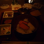 あかん鶴雅別荘　鄙の座 - 夜食の茶漬け（サービス）