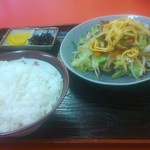 Miyatashiyokudou - 野菜炒め定食@650