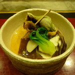 あかん鶴雅別荘　鄙の座 - 青つぶと白身魚の酒蒸し