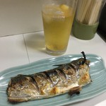 赤城 - 塩サバ焼201605