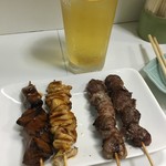 赤城 - お任せ串4本201605