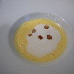 フレンチレストラン・プレジール - 【栗カボチャの温かいスープ】♪2010/9