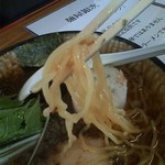 麺屋 銀次 - 麺屋銀次　しゃっこいラーメン　　麺アップ