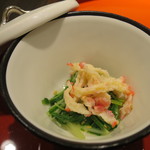 望楼NOGUCHI函館 - サプライズ：鯨ベーコンと青菜