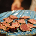 初音鮨 - 塩釜産、大トロの炙り