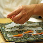 初音鮨 - アオリイカとバチコ