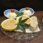 零 - 白桃のアイス、グレープフルーツゼリー、コーヒームース