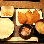 串鳥 - アジフライ定食　500円