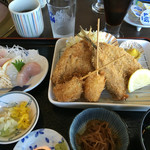 Kaisen Ryouri Okariba - 1,000円ランチのアジフライ定食