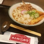 カネ勘 - 名古屋名物のきしめん、「海老天おろしきしめん (820円)」