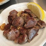 おきらくや - ずりのガーリック焼き　コリコリ♪